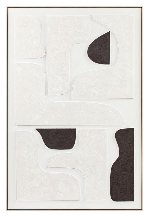 Cartus, 3D Art, H120xW80xD4,5cm, Black/White